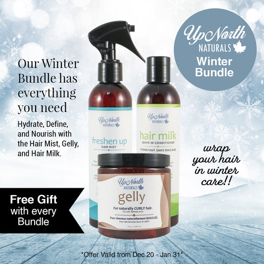 Winter Bundle | Hydrate, Define, and Nourish with the Hair Mist, Gelly, and Hair Milk.